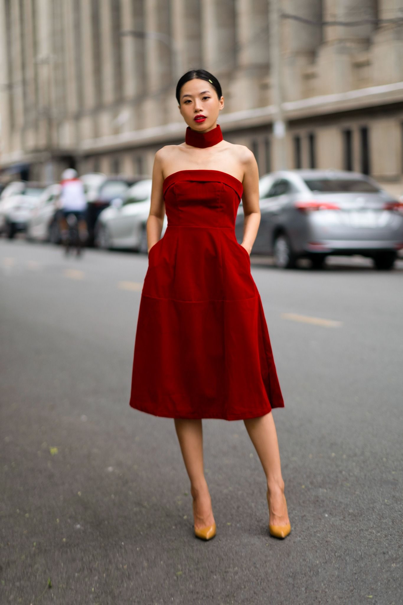 Alayna Dress - Đầm nhung cup ngực D102 D545
