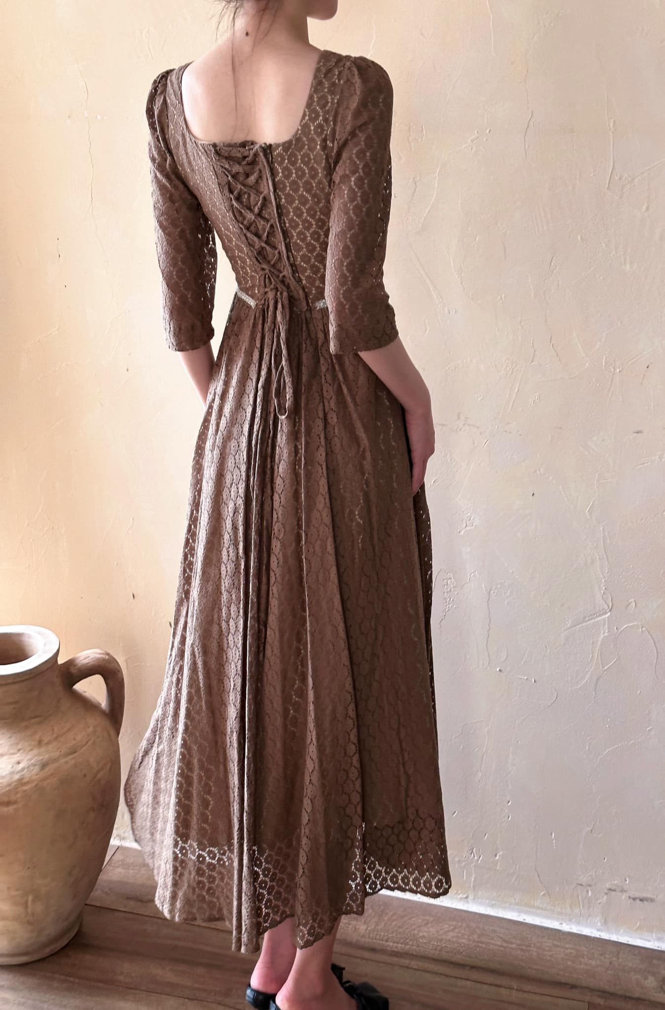 Sally Dress - Đầm Corset Ren Cổ Điển L1016