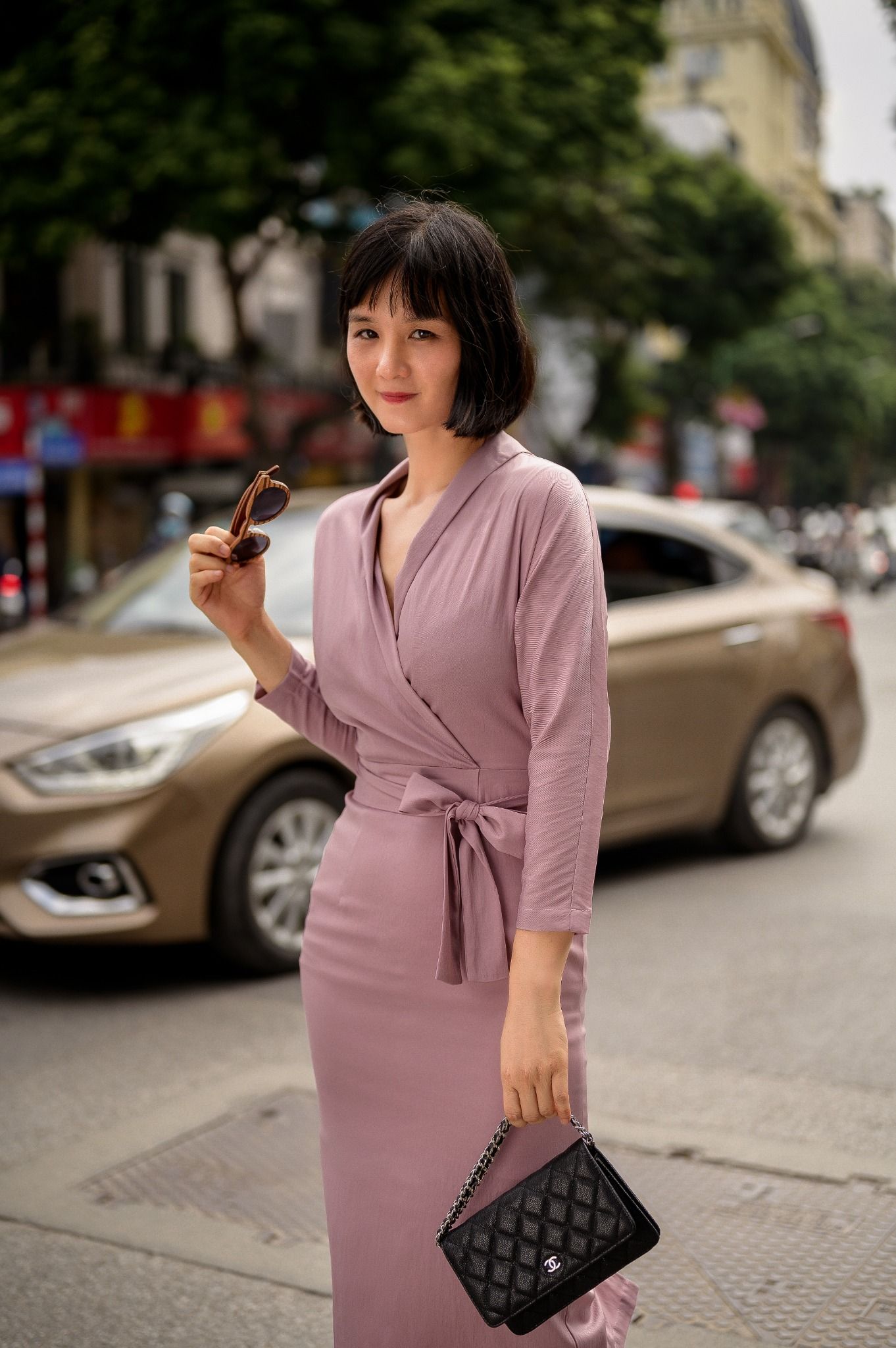 Maya Dress - Đầm body có dây thắt eo D103
