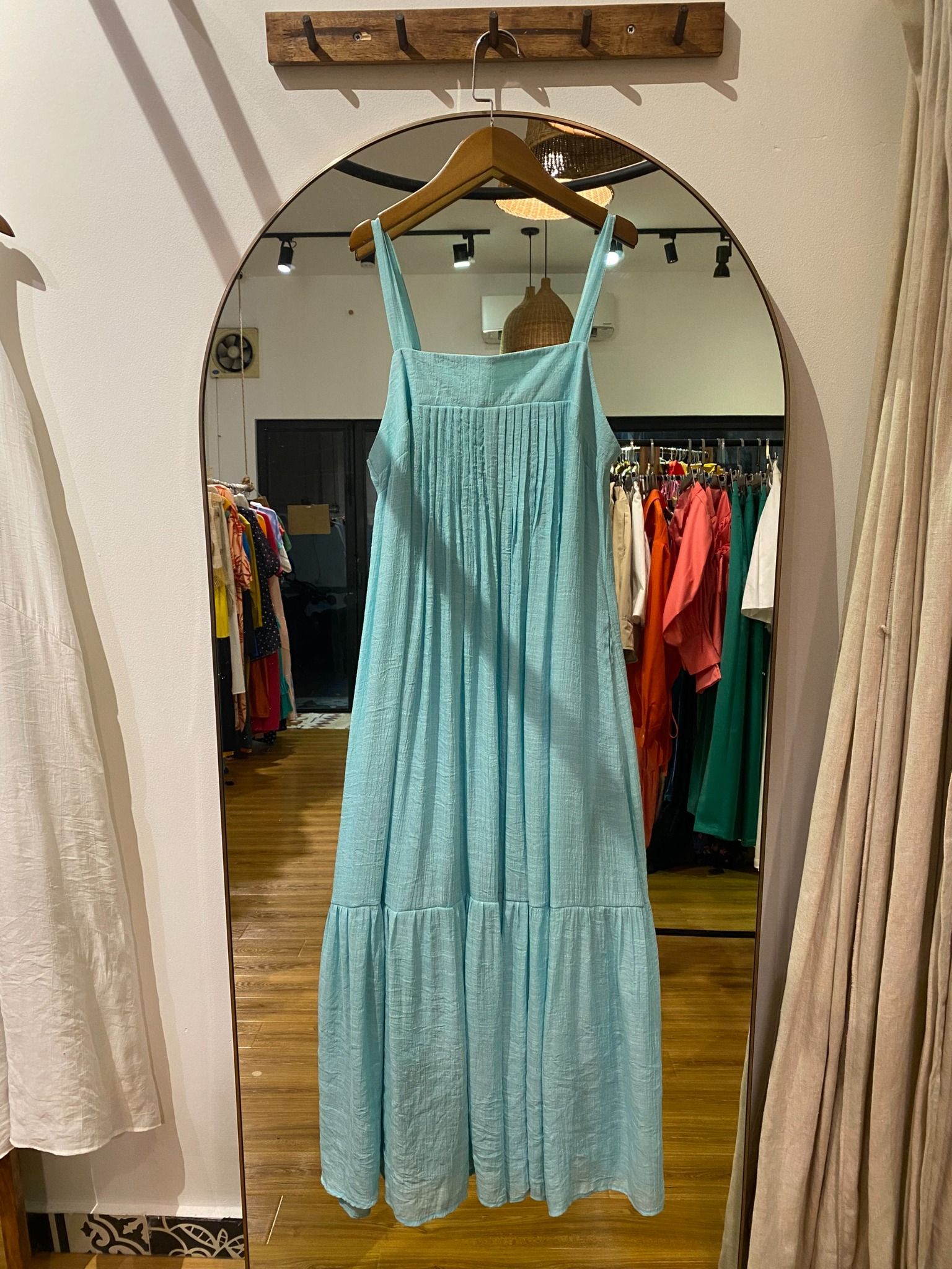 Livia Dress - Đầm 2 dây xếp ly ngực D456