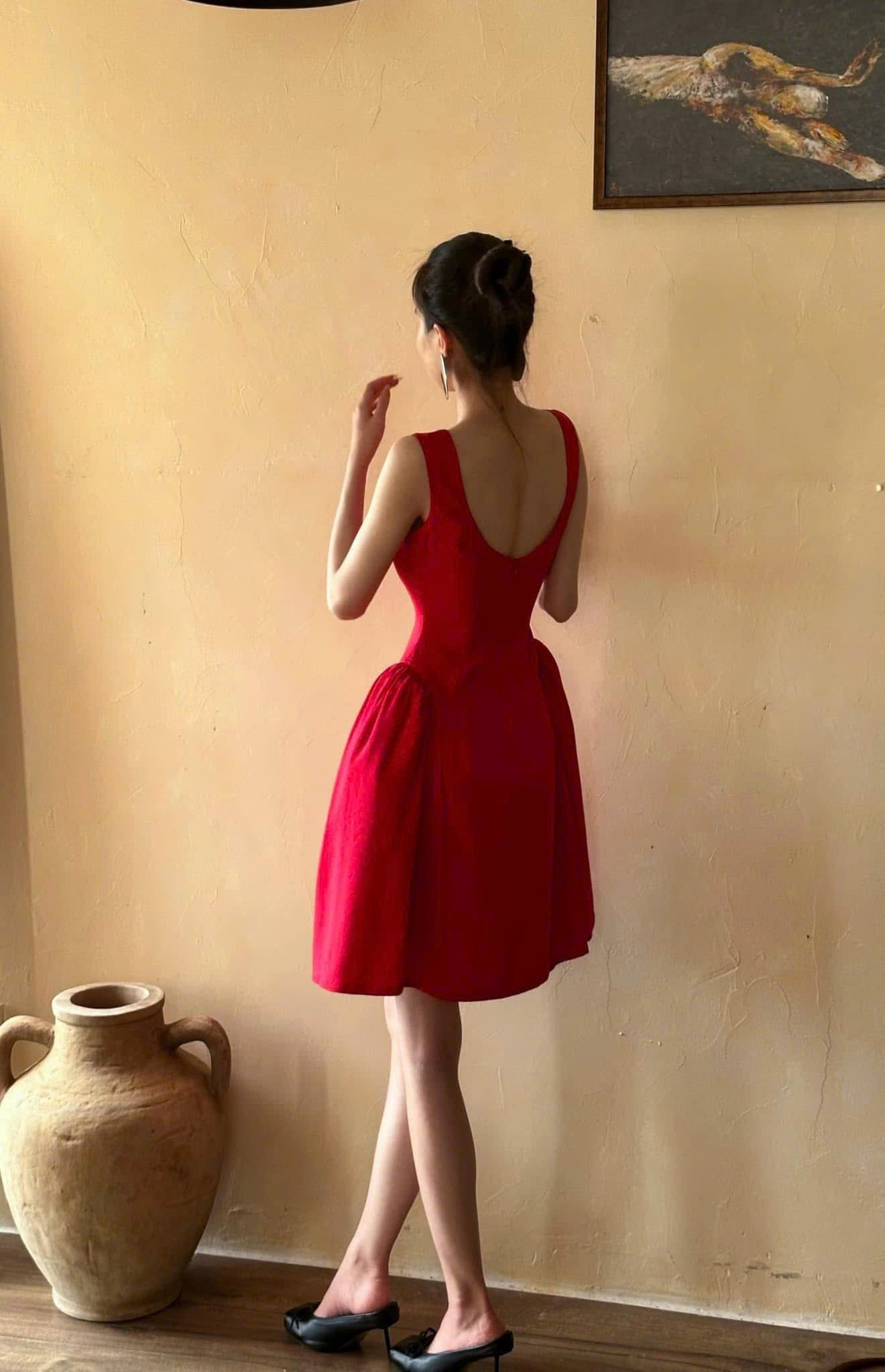 Mermy Dress - Đầm Nhún Hông Thiết Kế HN380