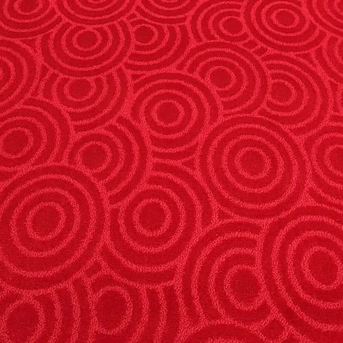  Thảm hoa văn xoắn ốc Trident 406 màu đỏ 