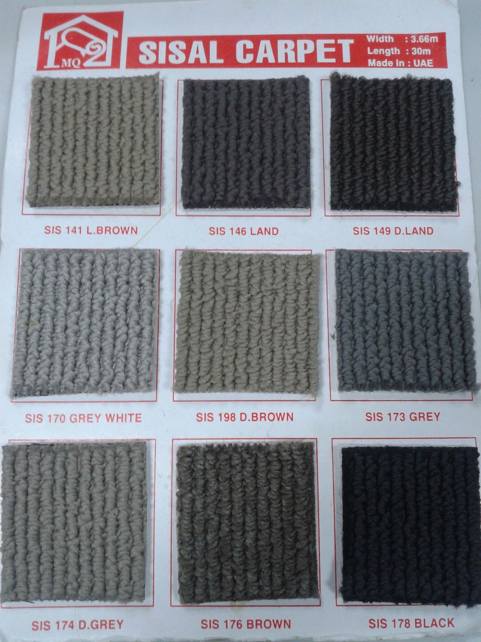 Thảm sàn dạng sọc Sisal ( SIS )