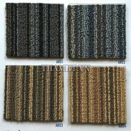 Thảm Gạch Dạng Sọc Màu Xám Đen Artline 01 ( Ar 01 )