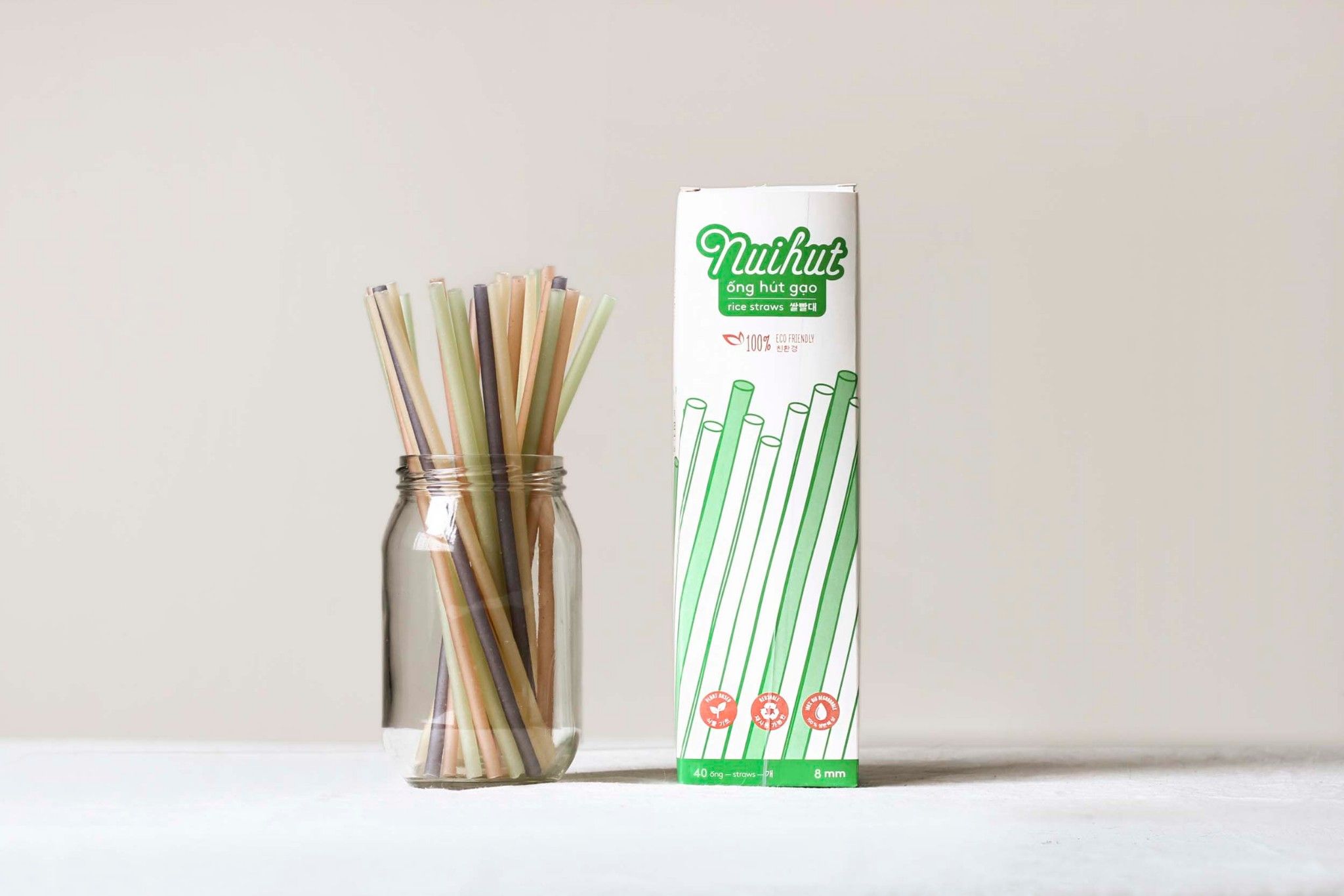 Ống hút gạo cho sinh tố (8mm) - Nhiều màu