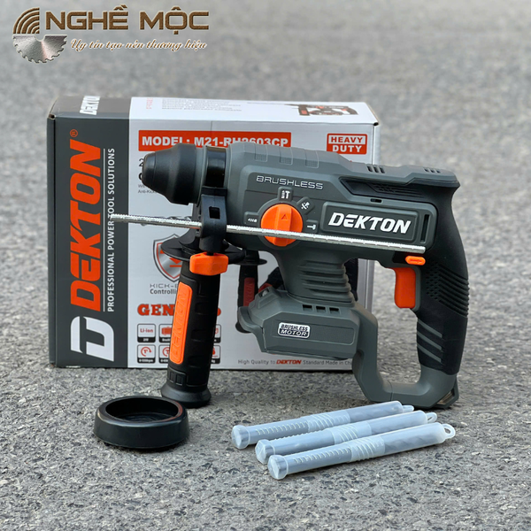 Máy khoan bê tông pin 21V Dekton M21 RH2603CP gen 2 pro