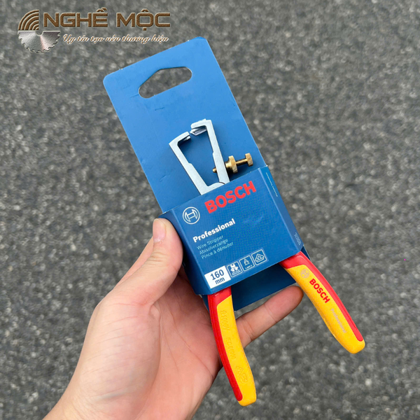 Kìm tuốt dây cách điện VDE 160mm Bosch 1600A02NE7