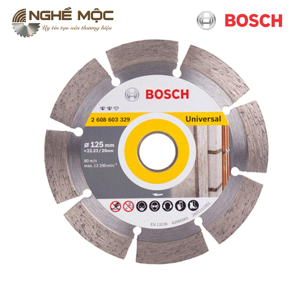 Đĩa cắt kim cương đa năng 125 mm Bosch 2608603329