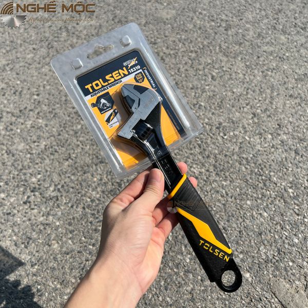 Mỏ lết cán nhựa TOLSEN 10” 15310