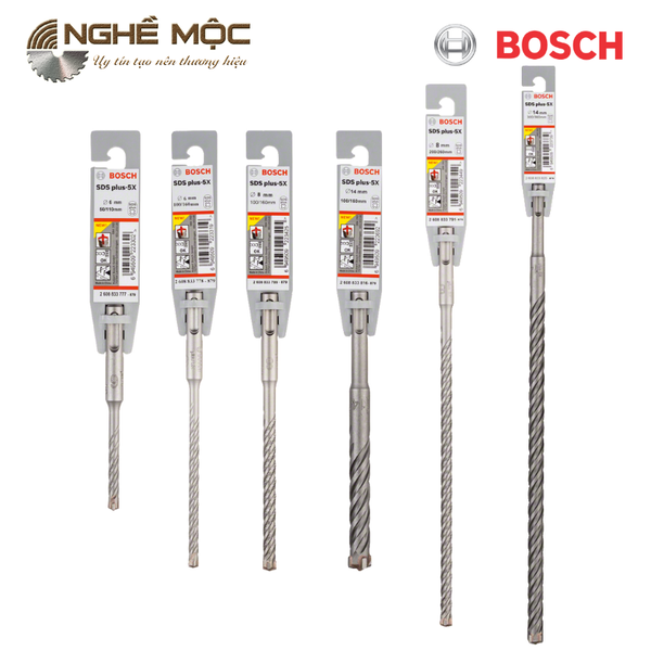 Mũi khoan bê tông Bosch SDS PLUS-5X