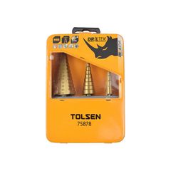 Bộ 3 mũi khoan bước Titanium Hss Tolsen 75878