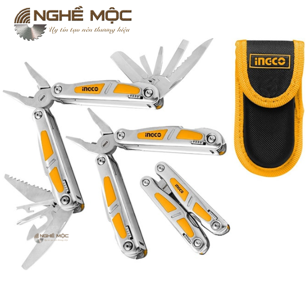 Bộ kìm điện gập xếp 15 chi tiết INGCO HFMFT0115 155mm