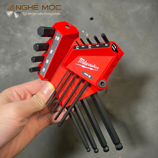 Bộ lục giác chữ L 9 mảnh Milwaukee 48-22-2186