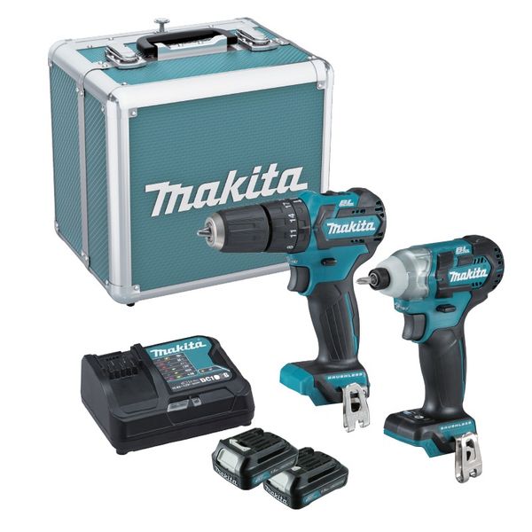 Bộ máy khoan vặn vít Makita CLX205SX2 (HP332D TD111D)