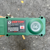Thông số của Đèn làm việc không dây dùng pin 21V DEKTON M21 - D360LM được in trên tem
