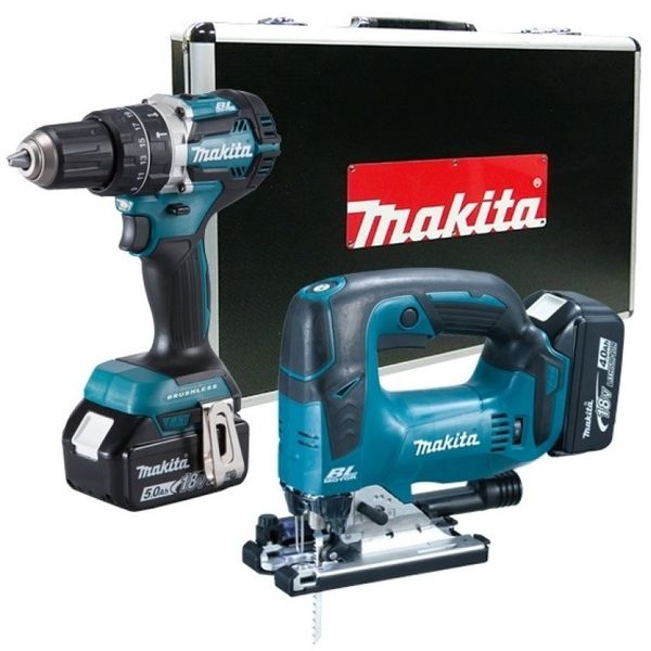 Bộ sản phẩm Makita DLX2202TX1(DHP484 DJV182)