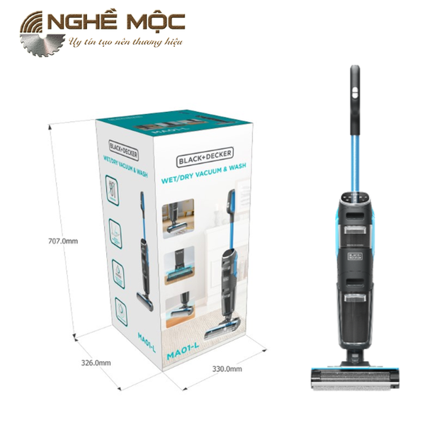 Máy hút bụi lau sàn thông minh không dây BLACK+DECKER BXUVXA04