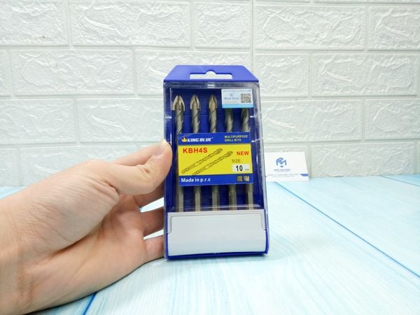 Mũi khoan đa năng 4 cạnh đuôi lục giác KingBlue 10mm