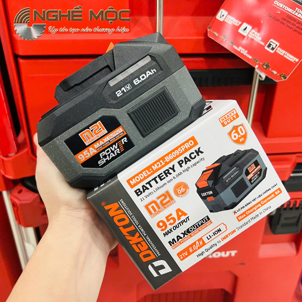 Pin 21V 6.0Ah Dekton M21-B6095PRO