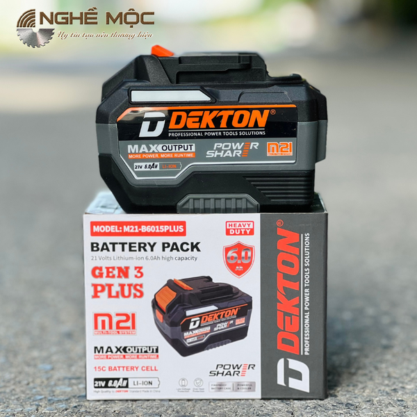 Pin 21V 6AH Dekton M21-B6015PLUS