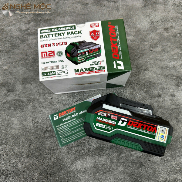 Pin Dekton 4Ah-21V chân pin Makita mã M21-B4000PLUS