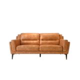  SOFA DA CÔNG NGHIỆP - COWBOY COGNAC 3 CHỖ 