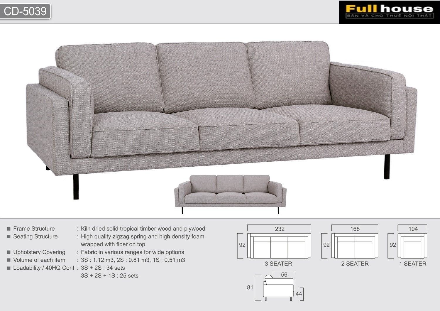 SOFA VẢI NHẬP KHẨU - CHARMINGTON FABRIC