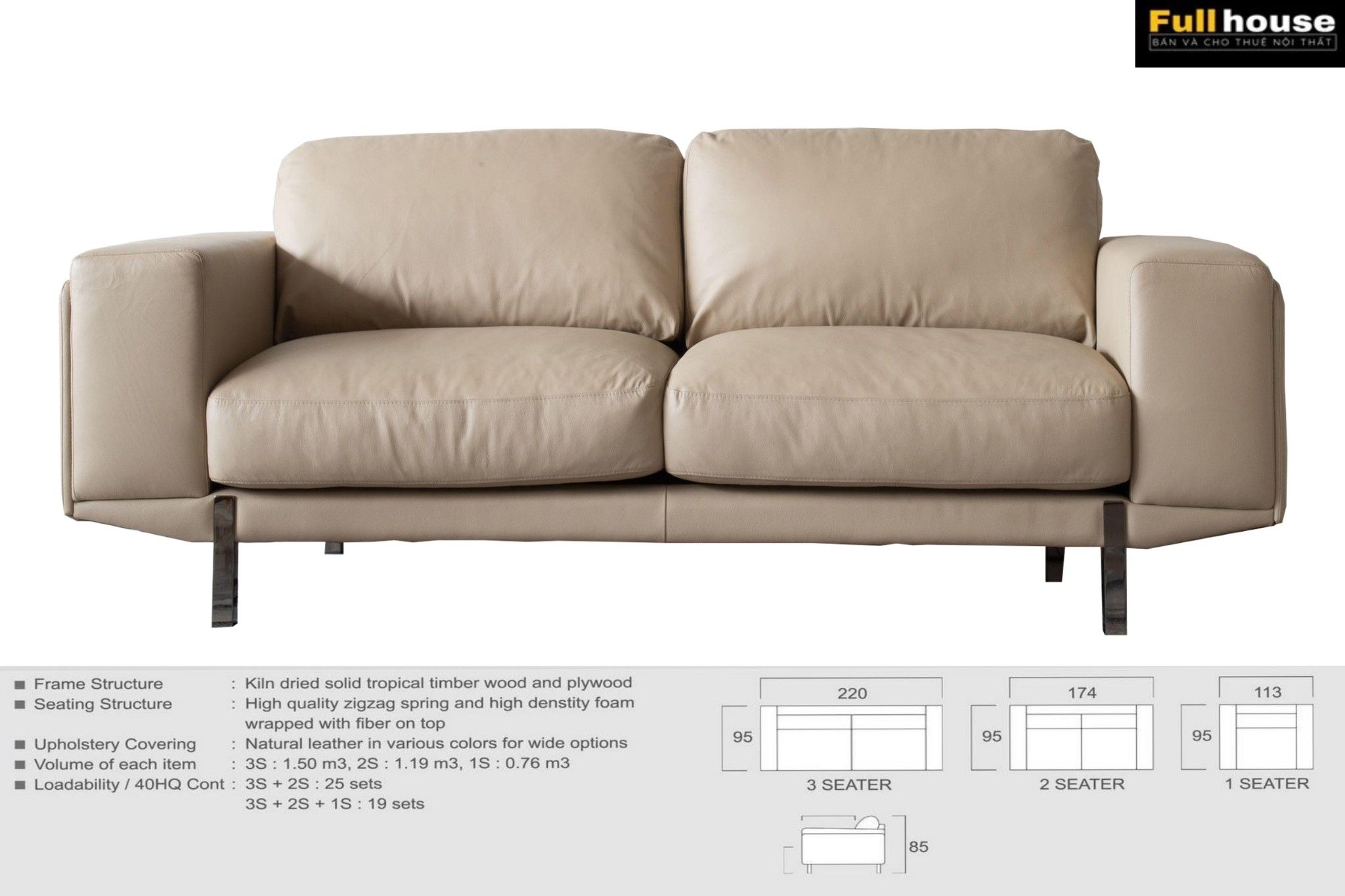 SOFA DA BÒ Ý - JACOBO PEBBLE