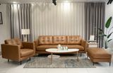  SOFA DA BÒ Ý - BARI SEPIA PALOMINO 1 CHỖ 