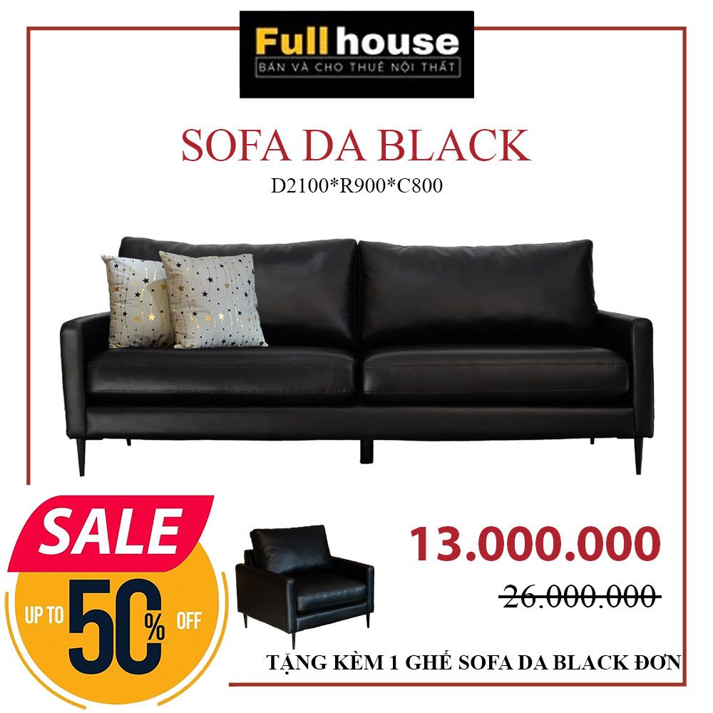 SOFA DA CÔNG NGHIỆP - BLACK