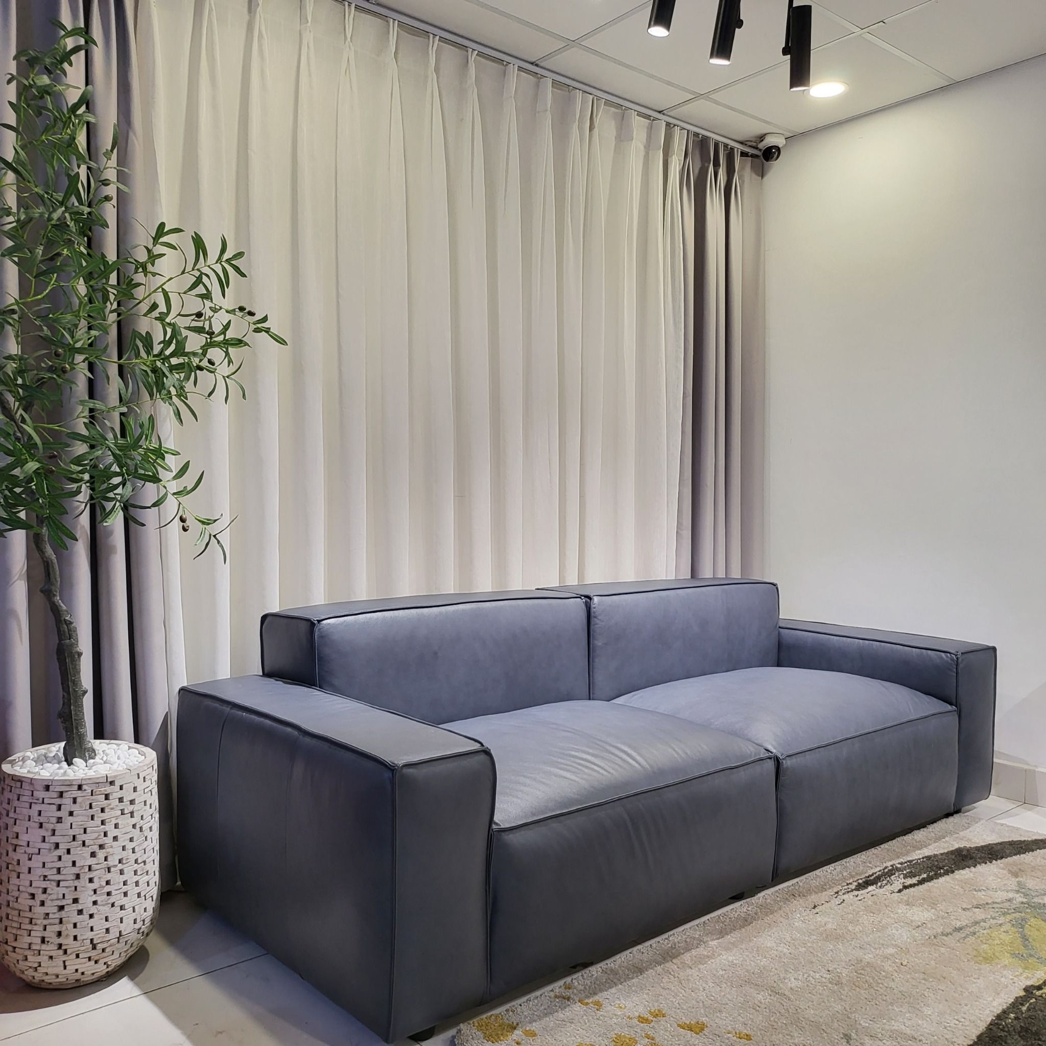  SOFA DA BÒ Ý - MILANO NAVY 2 MODULE 