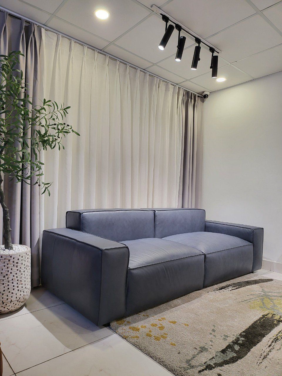  SOFA DA BÒ Ý - MILANO NAVY 2 MODULE 