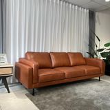  SOFA DA BÒ Ý -  CHARMINGTON COGNAC 3 CHỖ 