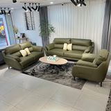  SOFA DA BÒ Ý - SOFIA OLIVE 3 CHỖ 