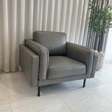  SOFA DA BÒ Ý -  CHARMINGTON GREY 1 CHỖ 