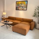  SOFA DA BÒ Ý - MILANO PLOMINO 3 CHỖ 