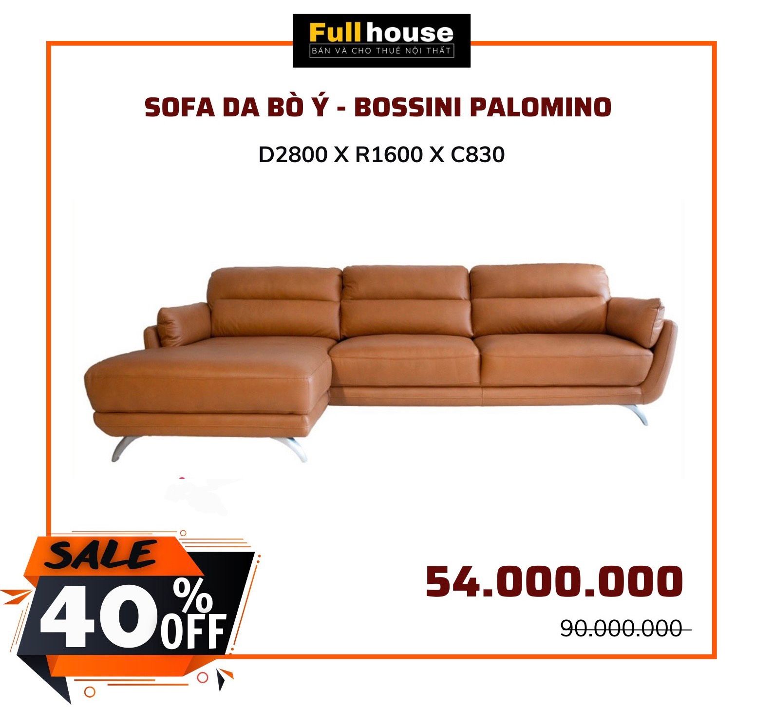  SOFA DA BÒ Ý - BOSSINI PALOMINO 