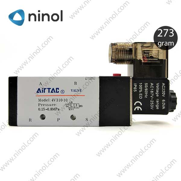 Van điện từ Airtac 5 ngã 1 đầu coil cao cấp