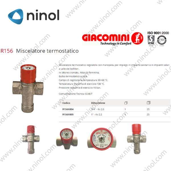 Van trộn nhiệt độ Giacomini R156