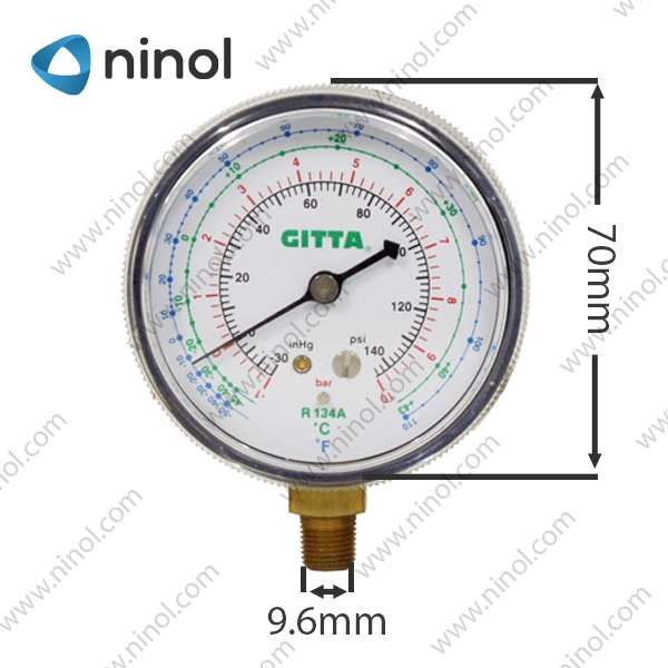Đồng hồ nạp gas đơn Gitta GT-134