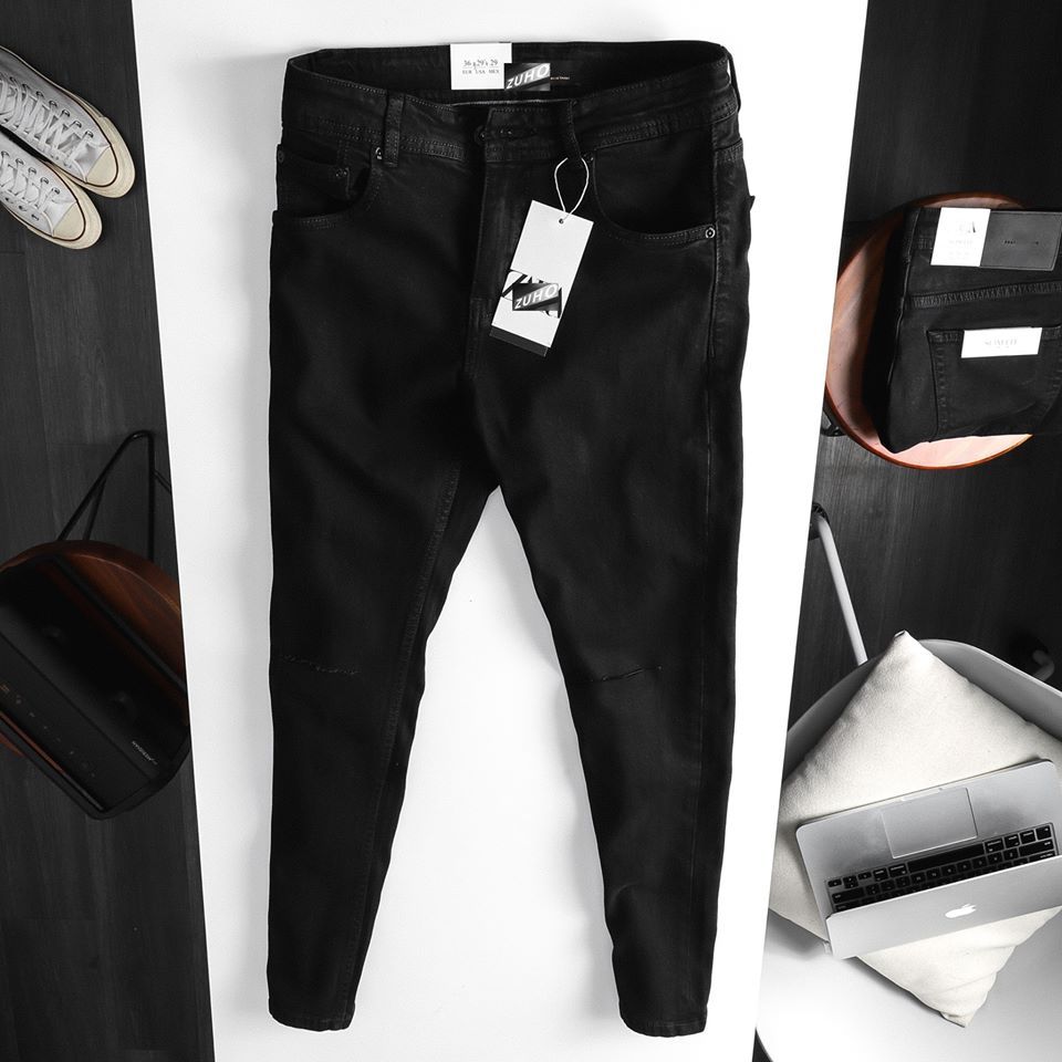 Jeans ZR Đen Rách