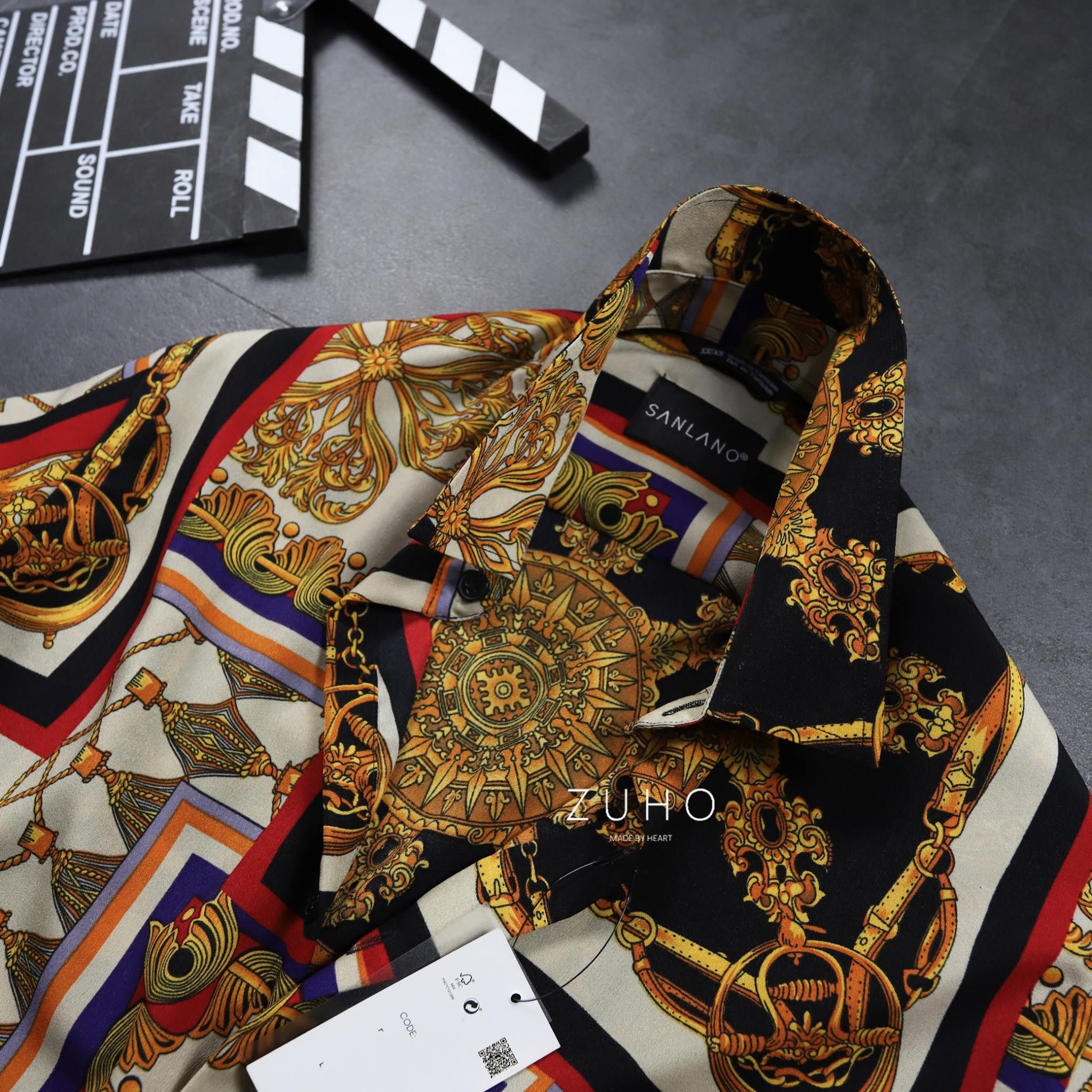 Sơ mi SLN hoạ tiết Royal
