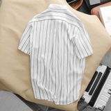 Sơ mi SANLANO ngắn Cotton hiệu ứng