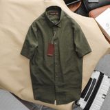 Sơ mi SANLANO ngắn Cotton hiệu ứng