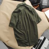 Sơ mi SANLANO ngắn Cotton hiệu ứng