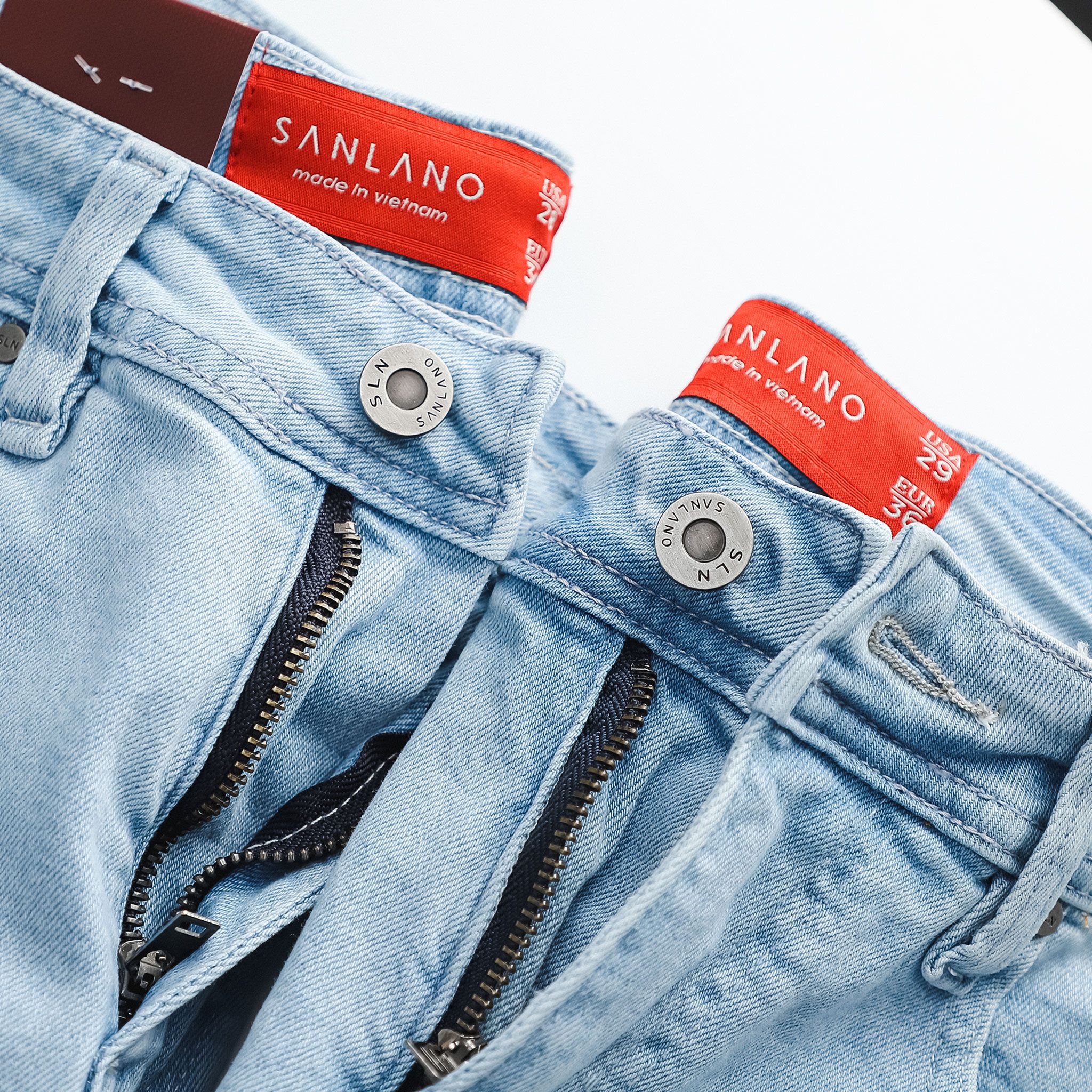  Jeans SANLANO Xanh nhạt 0119 