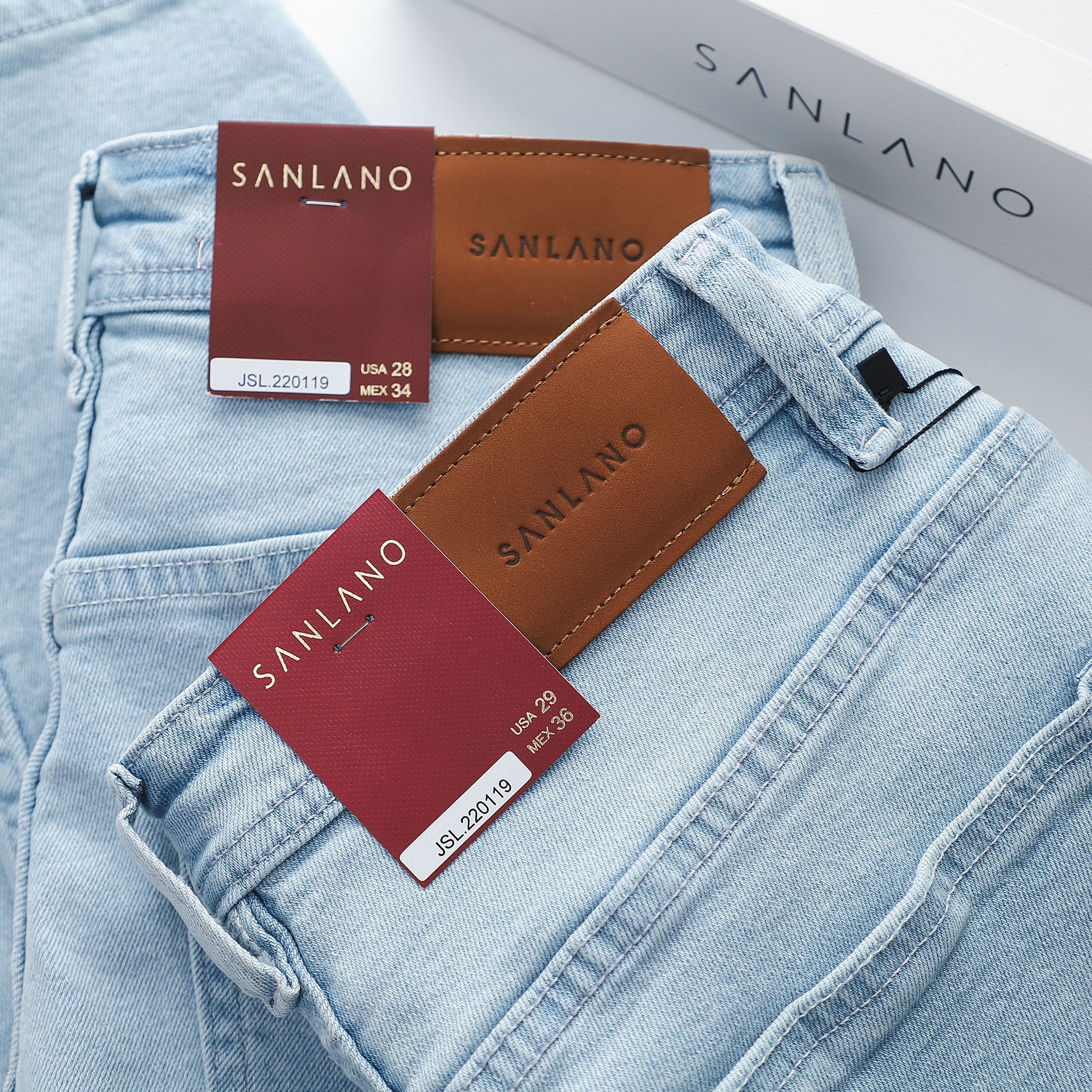  Jeans SANLANO Xanh nhạt 0119 