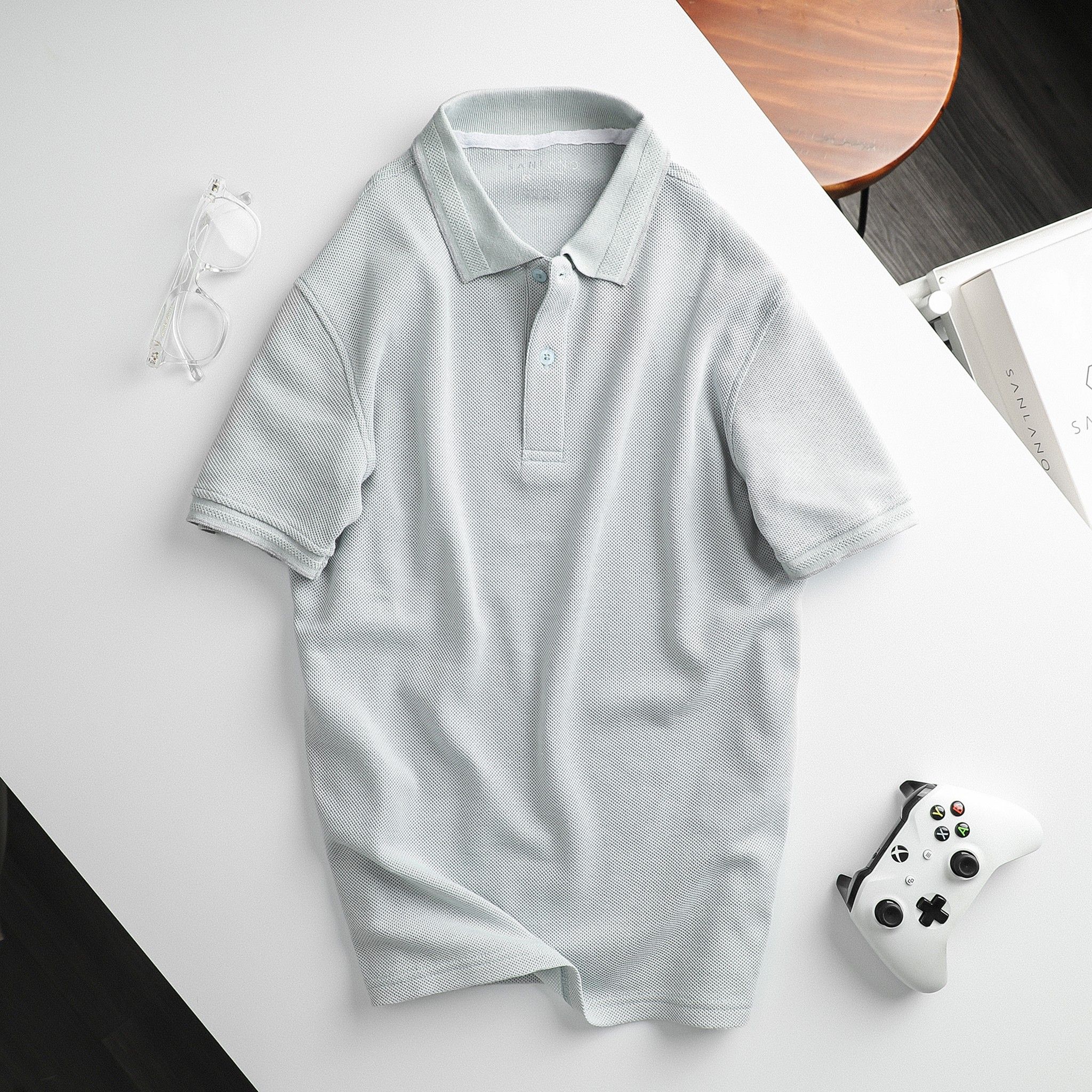 Polo SANLANO dệt kim cương