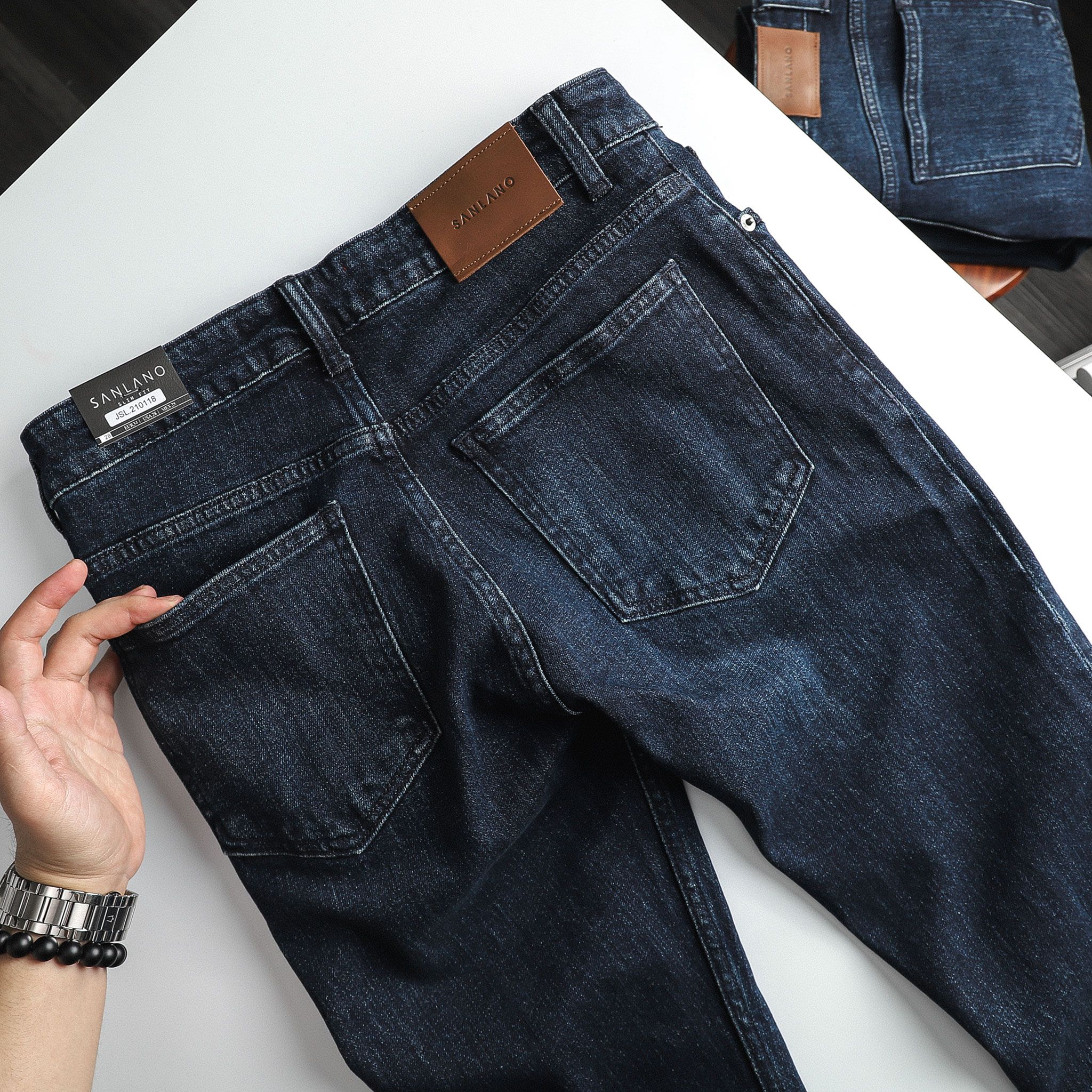 Jeans SANLANO Xanh Indigo 210118