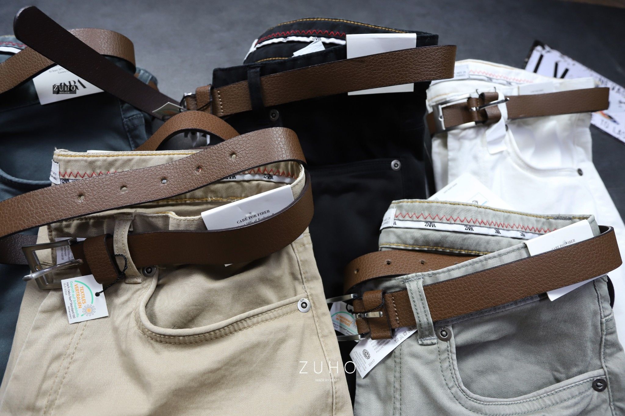 Kaki giả jeans ZR kèm Belt